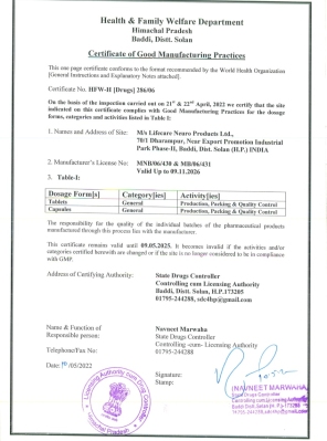 WHO Certification